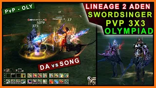 Lineage 2 Aden - Fazendo Olympiad com a Song (Swordsinger Gameplay) PvP 3x3 Inter-Servers