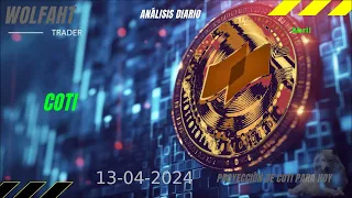 Análisis diario de criptomoneda COTI - 13/04/2024