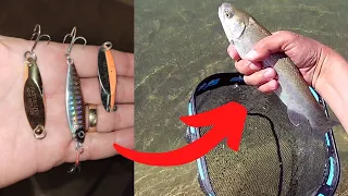 Fishing for Stocked Rainbow Trout with Blades & Kastmasters