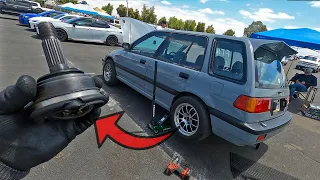 AWD K20 Turbo Civic Wagon DESTROYED 2 AXLES in 1 Pass! The Experience 2022