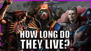 What is the Life Span of each Race? | Warhammer 40k Lore