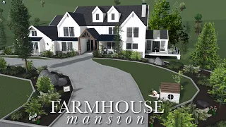 Giant Farmhouse Mansion Bloxburg House Speedbuild