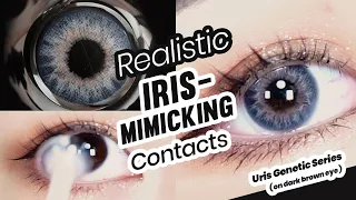 Uris Genetic Series Colored Contact Lenses Try-On | PinkyParadise