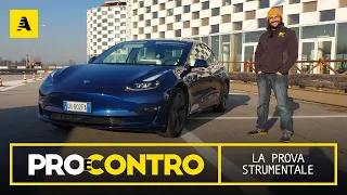 Tesla MODEL 3 (2022) | PRO e CONTRO - PROVA STRUMENTALE