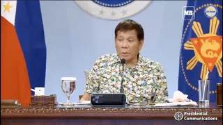 President Duterte addresses the nation on April 19, 2021