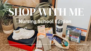 NURSING SCHOOL SUPPLY HAUL - Shop With Me as a Nursing Student