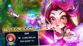 BEST GAME OF MY 2 MILLION MASTERY ZOE LIFE?! | Masters Zoe | Erick Dota - League of Legends