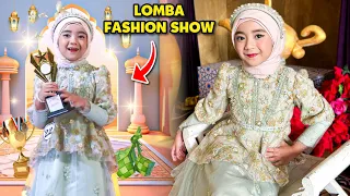 SAMANTHA DOES SPECIAL EID MUBARAK FASHION SHOW COMPETETION WITH HIJAB BROCADE DRESS