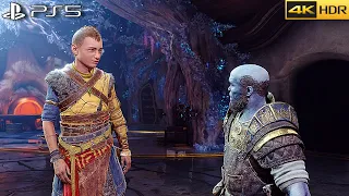 Brok and Sindri Reacts to Atreus Scene - God Of War Ragnarok [4K 60FPS HDR]