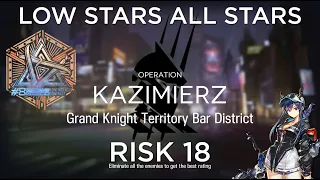 Arknights CC#8 Risk 18 Week 1 Guide Low Stars All Stars