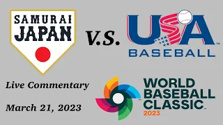 Japan vs Team USA 2023 World Baseball Classic Final Live Commentary