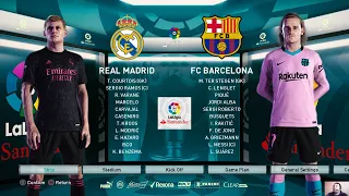 PES 2021 - REAL MADRID vs FC BARCELONA - LA LIGA - Full Match - All Goals HD - Gameplay PC