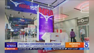 NRA opens gun convention in Texas after school shooting