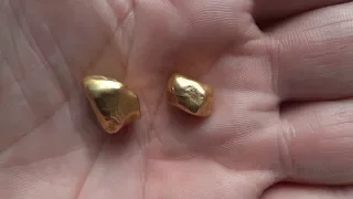 Получаем 12 грамм золота, из очень богатых камней