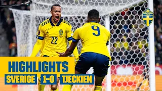 Highlights: Sverige - Tjeckien 1-0 | VM-playoff | Drömmål av Quaison!