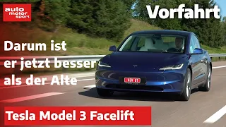 Vorfahrt: Die erste exklusive Fahrt im neuen Tesla Model 3 - IAA Mobility 2023 |auto motor und sport