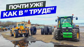 Подвоз на JCB "тапок" для Джона. Подшипник у Bednar и бортировка колес у Rapid. Купание "Туман-3".