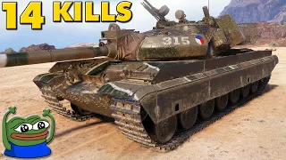 Vz. 55 - 14 KILLS - World of Tanks