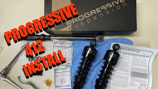 PROGRESSIVE 412 SHOCK INSTALL HARLEY DAVIDSON IRON1200 SPORTSTER