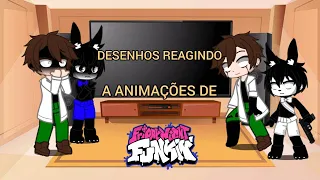 Desenhos animados reagindo a animações(GACHA CLUB)