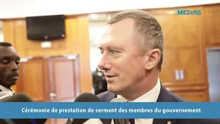 Cérémonie de prestation de serment des nouveaux ministres