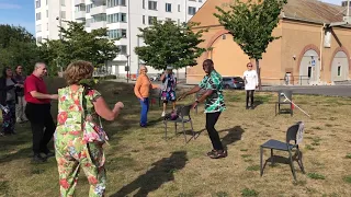 Afrikansk dans - uteaktivitet med träffpunkterna i Sundbyberg