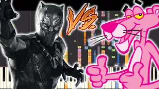 IMPOSSIBLE REMIX - Black Panther Vs. Pink Panther Theme Song - Piano Cover