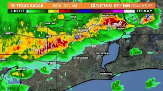 LIVE LOOP: Tracking storms passing through Southeast Texas through midday