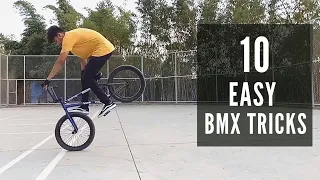 10 EASY BMX TRICKS | THE UNSEEN BMX | BEGINNER TRICKS!!