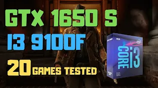 I3 9100F GTX 1650 Super Benchmark - Test In 20 Games