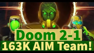 163K AIM Team! Doom 2-1 Campaign Unlock Guide! | Marvel Strike Force - Free to Play