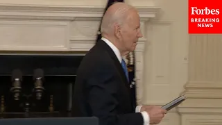 JUST IN: Biden Appears To Gaffe, Stating 'My God Protect Our Speaker,' Then Ignores Reporters