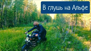 Мопед Альфа завез в глушь на озеро Вадпутук. a remote lake in Russia. a secret lake in Russia.