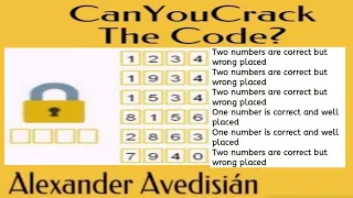 CAN YOU CRACK THE CODE USING THESE CLUES? #logicpuzzle by Alexander Avedisián