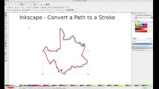 Inkscape - Convert Path to Stroke