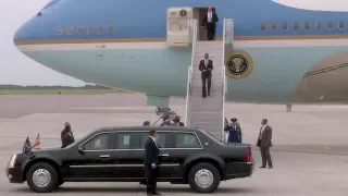President Obama Arrives at MacDill AFB in Air Force One (Sep, 2014)