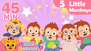 Five Little Monkeys + Dancing Like An Animal + more Little Mascots Nursery Rhymes & Kids Songs