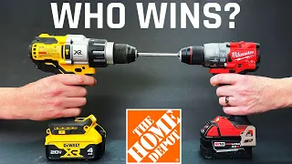 Testing the BEST DRILLS at Home Depot: Milwaukee, Makita, DeWalt, Ryobi, Ridgid