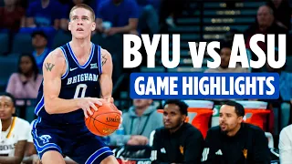 BYU Basketball vs Arizona State | 2023 Vegas Showdown Highlights