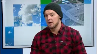 WWE Superstar Baron Corbin meets ITV News Central's presenters | ITV News