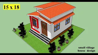 15 x 18 small village house design II 15 x 18 chota ghar ka naksha II 15 x 18 small home design
