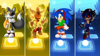 Sonic Exe 🆚 Super Shadow Sonic 🆚 Tails Exe Sonic 🆚 Sonic Girl | Sonic EDM Rush Gameplay