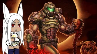 MHA reacts to The Doom Slayer 1/?