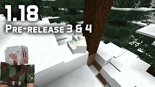 What's New in Minecraft 1.18 Pre-release 3 & 4?