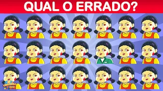 DESAFIO ROUND 6 PARA TESTAR SUA MENTE | ENCONTRE O EMOJI DIFERENTE | ENCONTRE OS ERROS