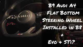 B9 A4 Flat Bottom Steering Wheel SWAP to B8 A4