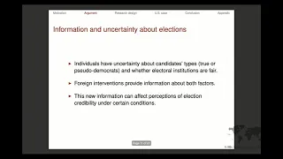 Seminar 1 Foreign interference