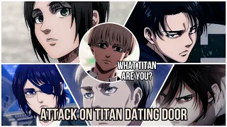 ATTACK ON TITAN DATING DOOR | who's your school boyfriend? - LIFE WITH AOT CHARACTERS