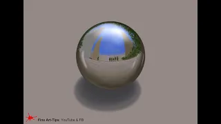HOW TO DRAW A CHROME SPHERE WITH PROCREATE - iPad/Apple Pencil - Digitally