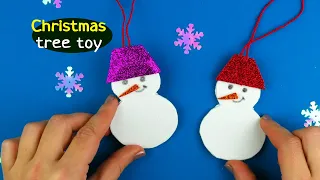 How to make a snowman from foamiran [Xmas toy]